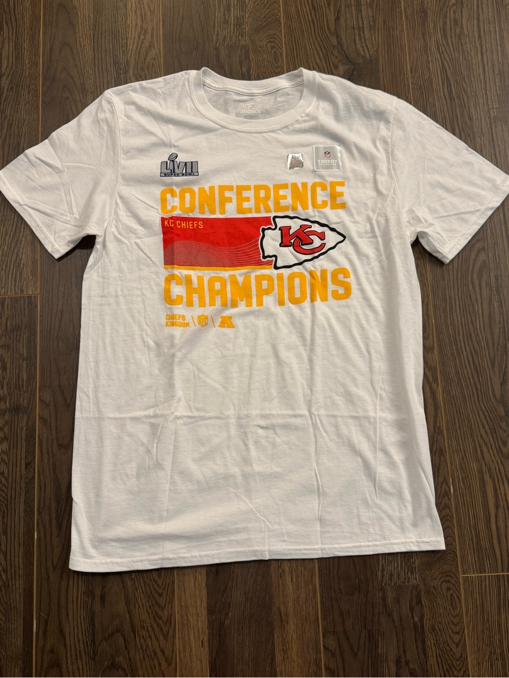 Fanatics White KC Chiefs 'Conference Champions' Trophy Collection Graphic Tee
